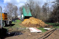 Verrottungsmaterial wird angeliefert